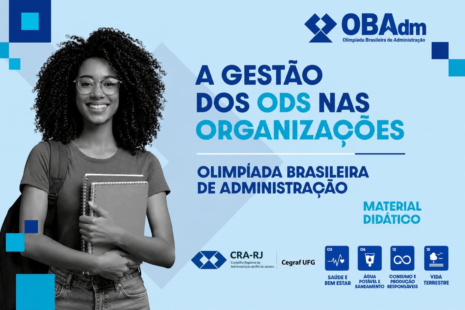 Capa do E-book da Olimpíada Brasileira de Administração 
